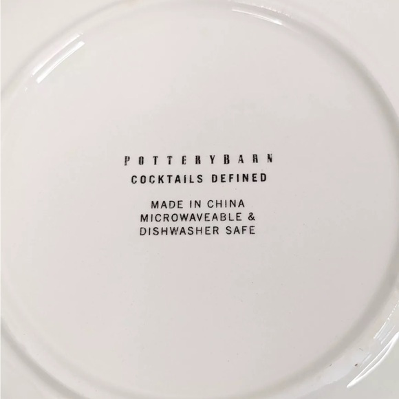 Pottery Barn Cocktails Defined Plates - Picture 3 of 3
